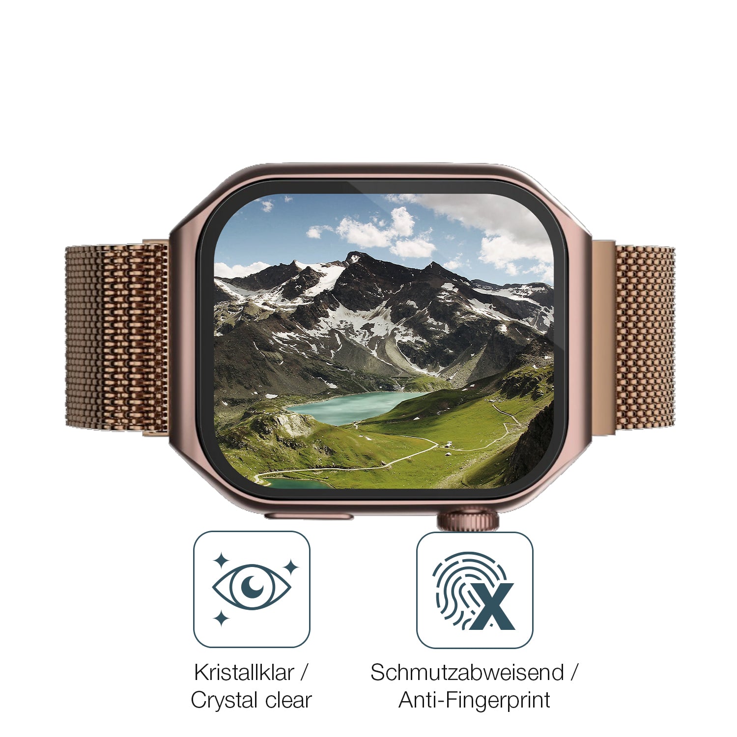 Flexible TPU-Folie passend zugeschnitten für Lava ProWatch V1, vollständige Abdeckung