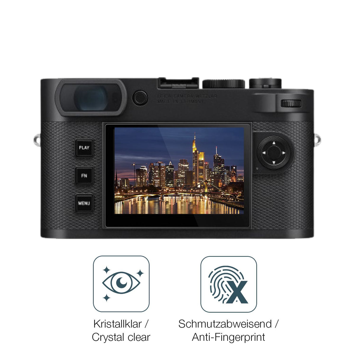 Schutz gegen Kratzer auf dem Leica M EV1 Glas durch Schlüssel oder Ähnliches