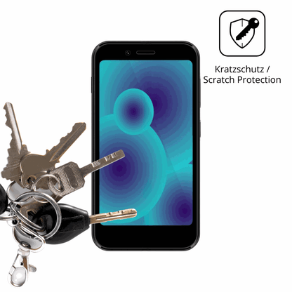 Schutz gegen Kratzer auf dem Logicom Link Glas durch Schlüssel oder Ähnliches
