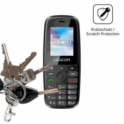 Schutz gegen Kratzer auf dem Logicom P197e Glas durch Schlüssel oder Ähnliches