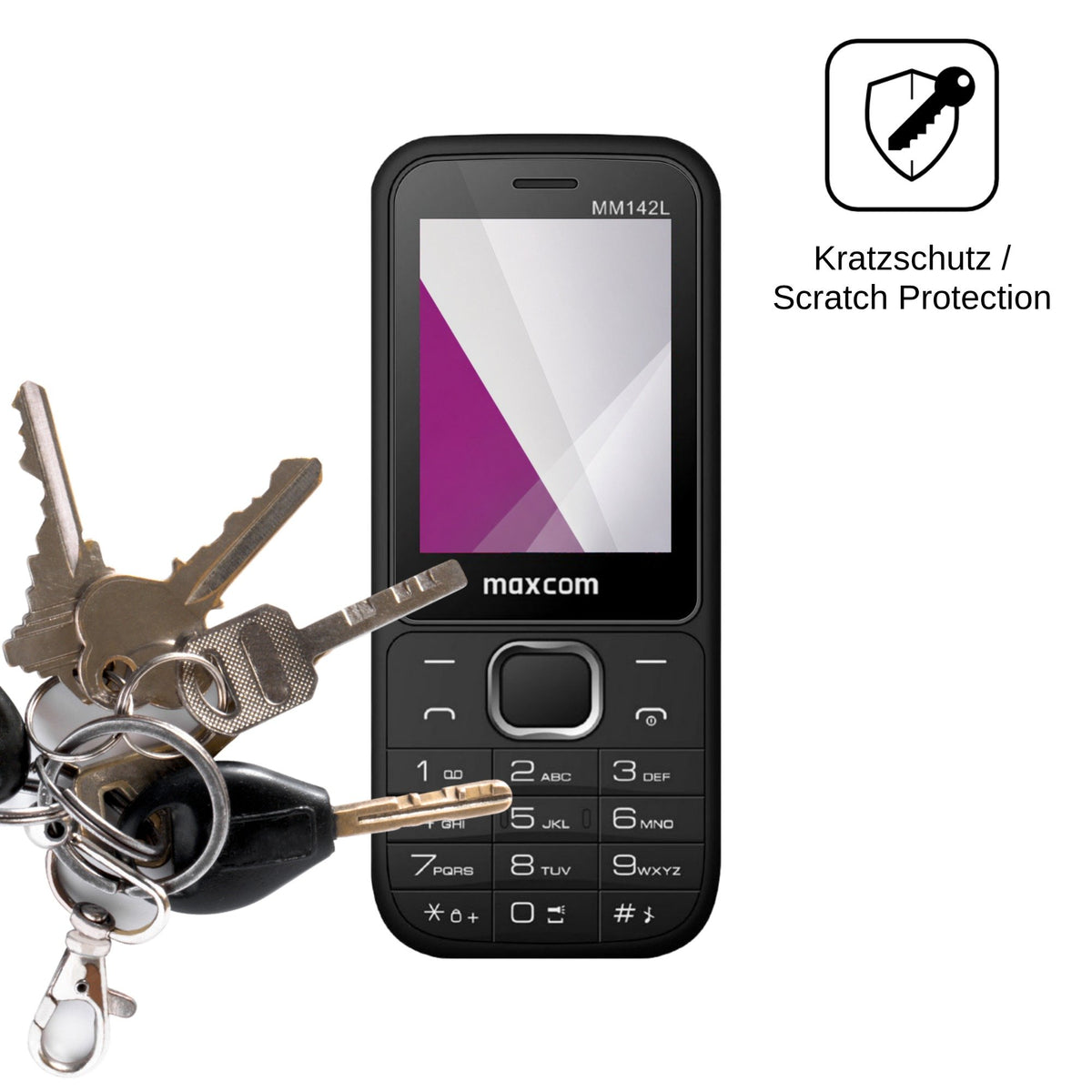 4x Screen Protector for MaxCom MM142L Protection Crystal Clear dipos