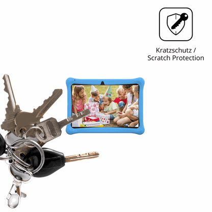 Schutz gegen Kratzer auf dem Menghu Kids Tablet 10.1 Glas durch Schlüssel oder Ähnliches