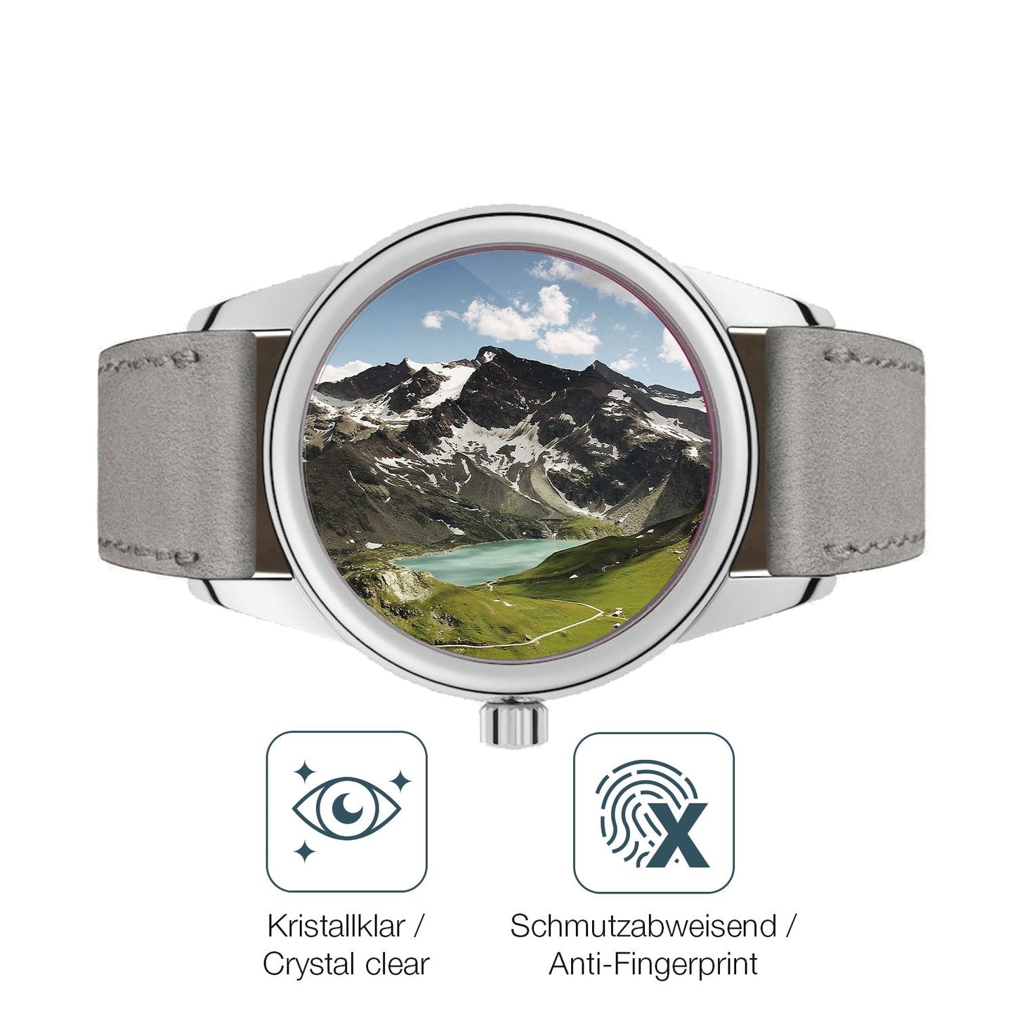 Flexible TPU-Folie passend zugeschnitten für NOMOS Glashütte Club, vollständige Abdeckung