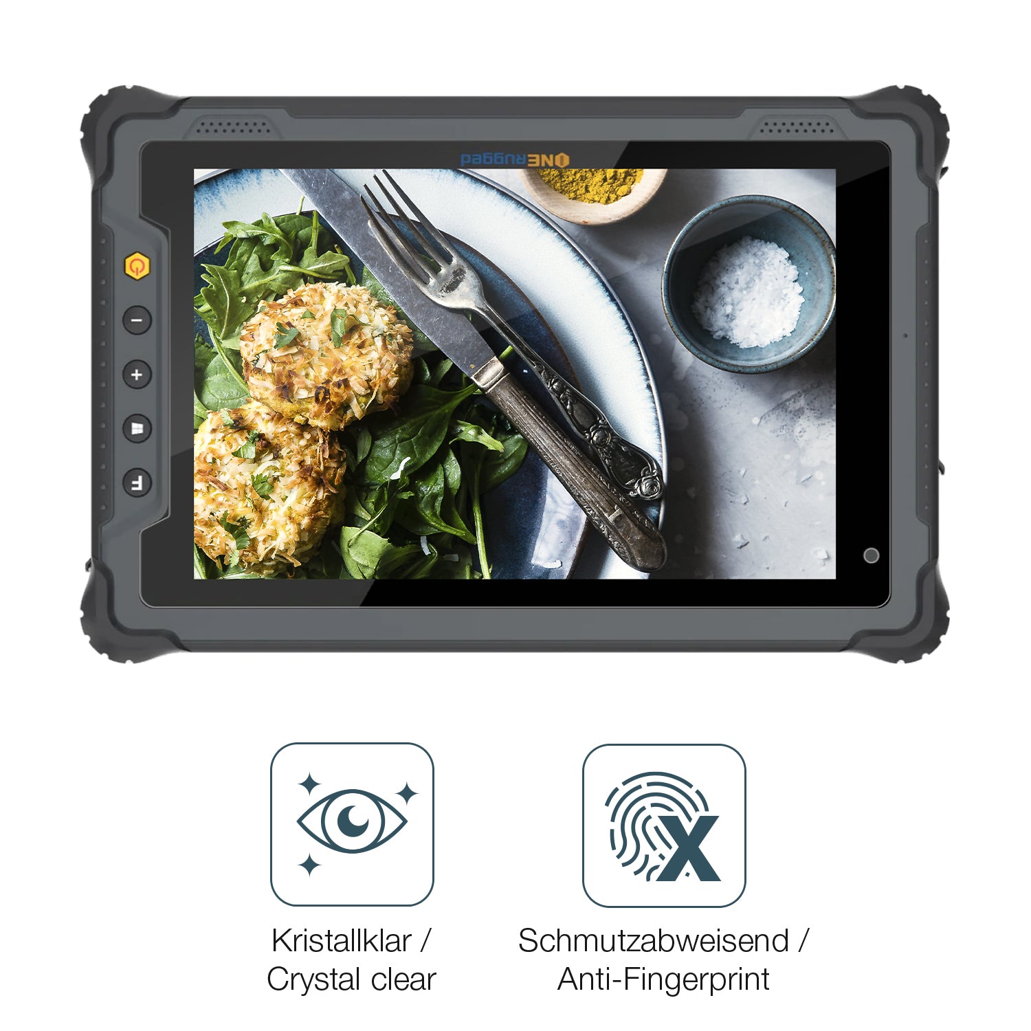 Flexible TPU-Folie passend zugeschnitten für ONERugged Tablet M80J, vollständige Abdeckung