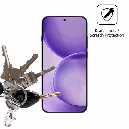 Schutz gegen Kratzer auf dem Oppo Reno16 Pro Glas durch Schlüssel oder Ähnliches