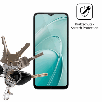 Schutz gegen Kratzer auf dem Oukitel C7 Glas durch Schl�ssel oder �hnliches