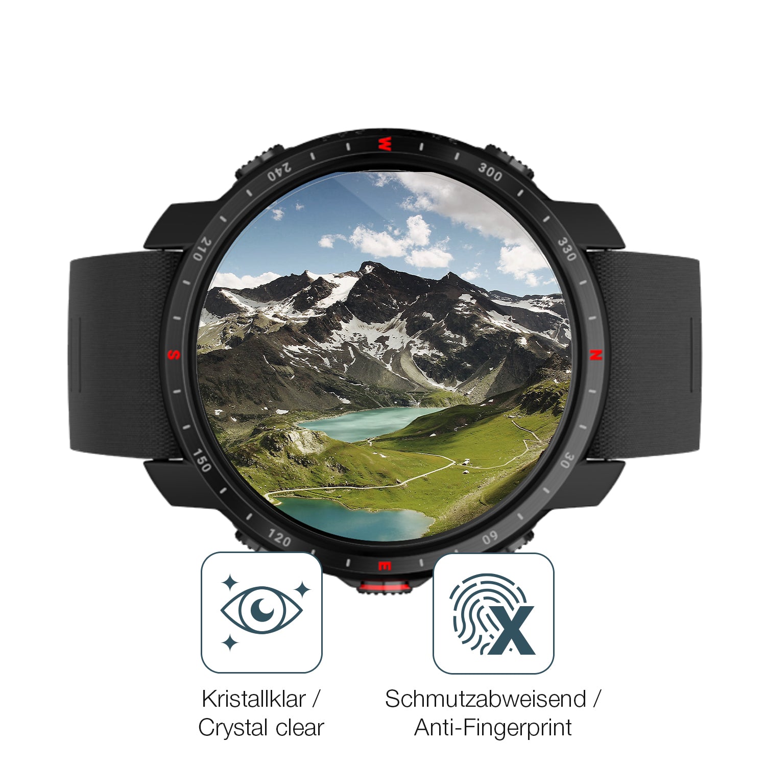 Flexible TPU-Folie passend zugeschnitten für Polar Grit X, vollständige Abdeckung