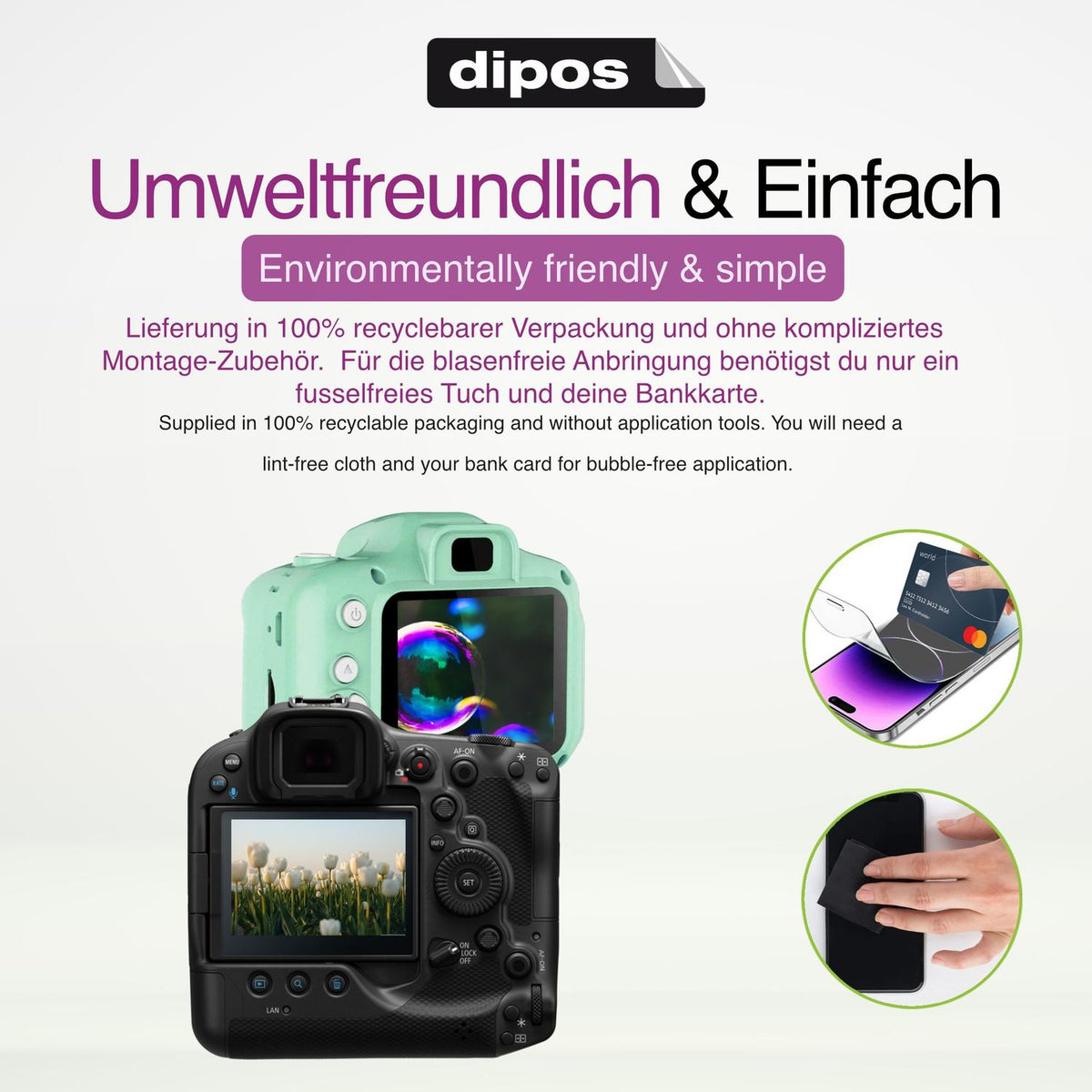 Schutz gegen Kratzer auf dem Ricoh GR III HDF Glas durch Schlüssel oder Ähnliches