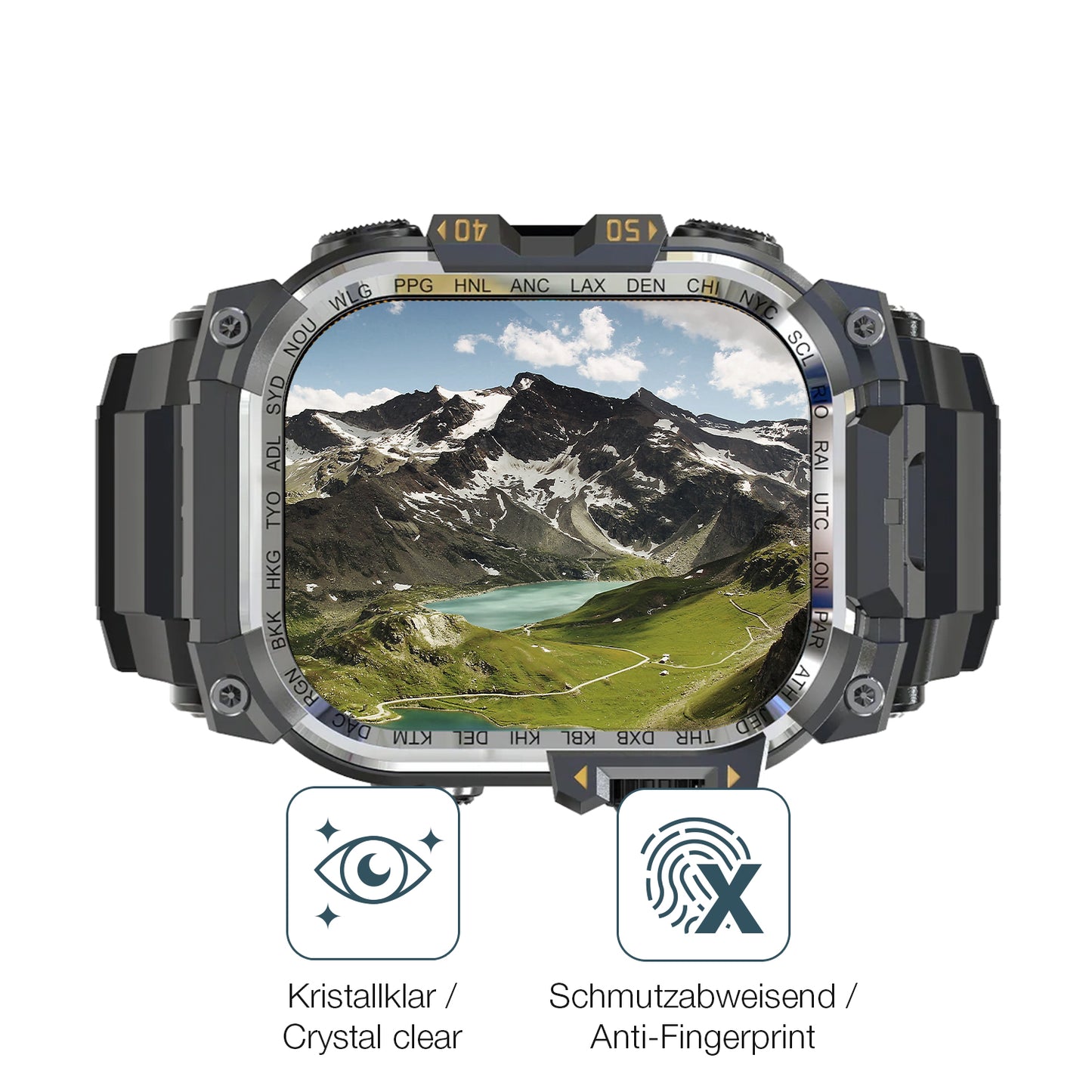 Flexible TPU-Folie passend zugeschnitten für Rollme Hero X, vollständige Abdeckung
