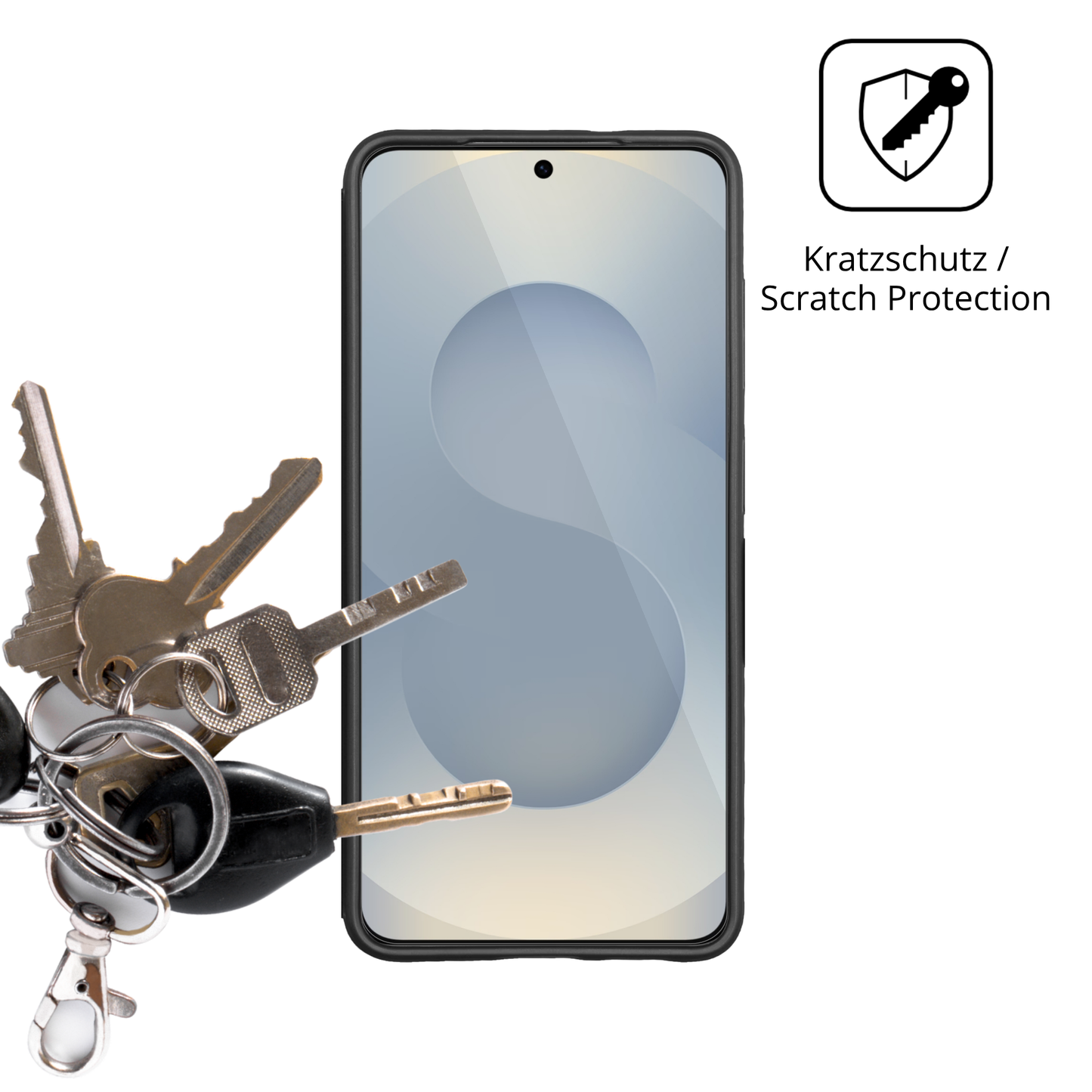 Schutz gegen Kratzer auf dem Samsung Galaxy S26 Case Friendly Glas durch Schl�ssel oder �hnliches