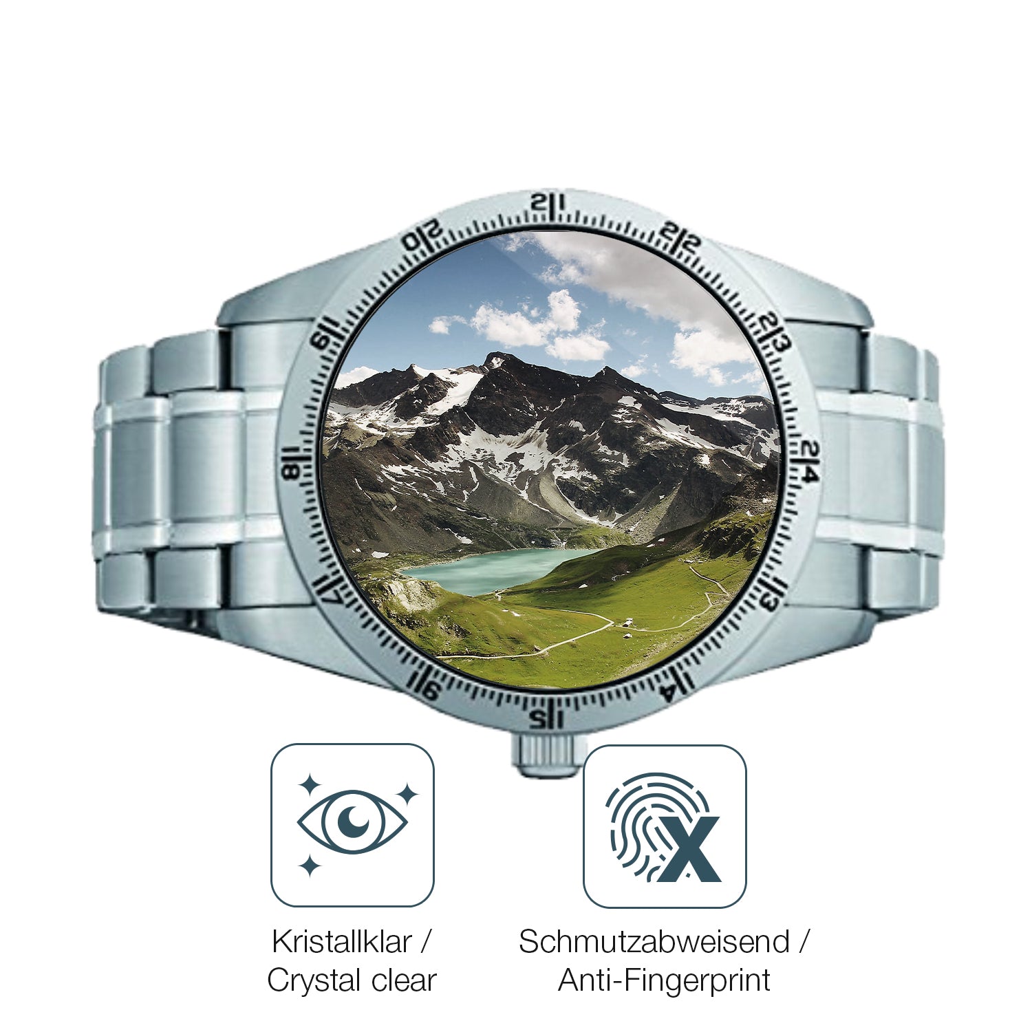 Flexible TPU-Folie passend zugeschnitten für Seiko 5 Sports SRP513K1, vollständige Abdeckung