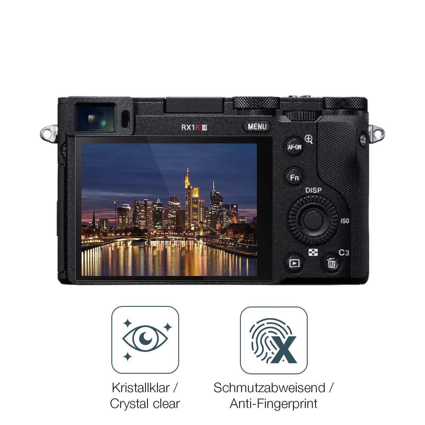 Flexible TPU-Folie passend zugeschnitten für Sony RX1R III, vollständige Abdeckung