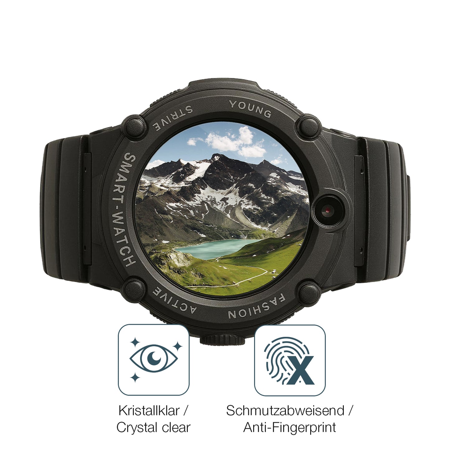 Flexible TPU-Folie passend zugeschnitten für Watchmark GPS Watch Kids, vollständige Abdeckung
