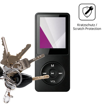 Schutz gegen Kratzer auf dem Witfoam SHD151 MP3-Player Glas durch Schlüssel oder Ähnliches