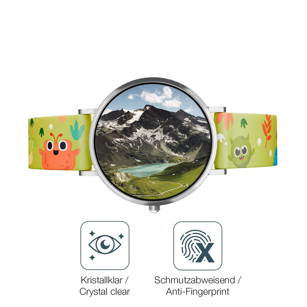 Flexible TPU-Folie passend zugeschnitten für XCoast Lino Time 37mm, vollständige Abdeckung