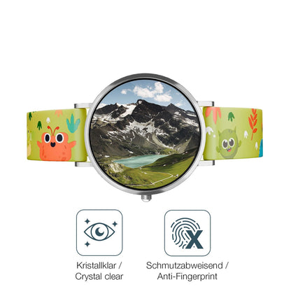 Flexible TPU-Folie passend zugeschnitten für XCoast Lino Time 37mm, vollständige Abdeckung