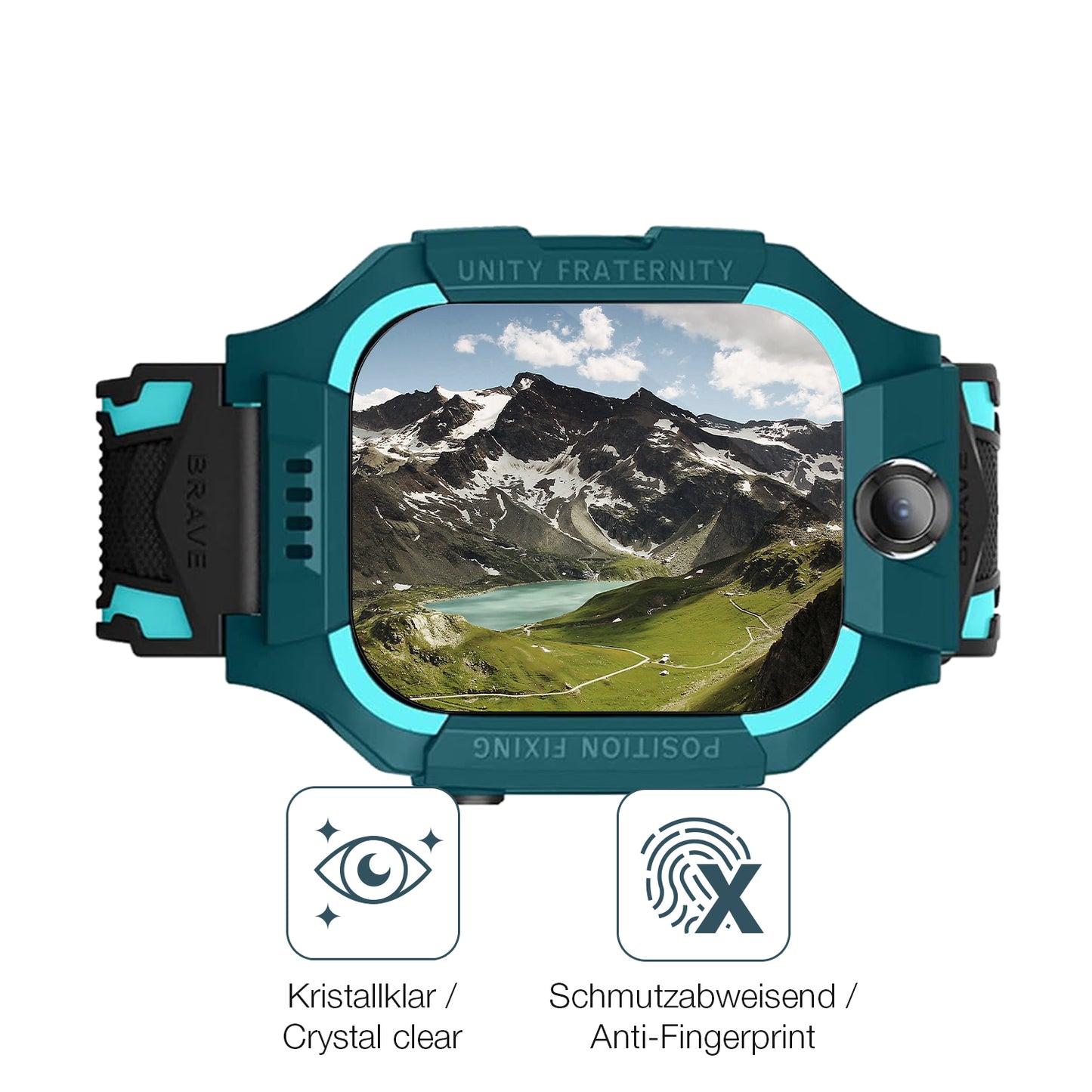 Flexible TPU-Folie passend zugeschnitten für xO Kids Smartwatch H100, vollständige Abdeckung