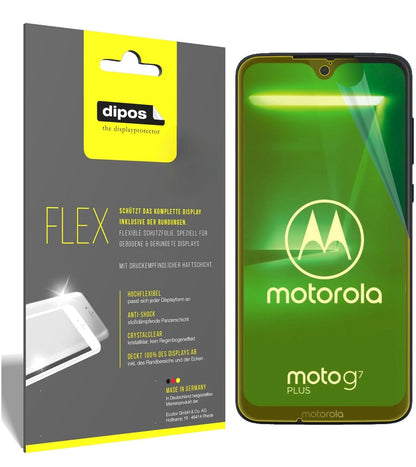 2x Screen Protector Motorola Moto G7 Plus Protective Film covers 100% dipos Flex