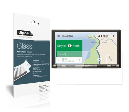 Screen Protector for I Sony XAV-AX3005 Auto-Radio I Flexible Glass I 9H I dipos