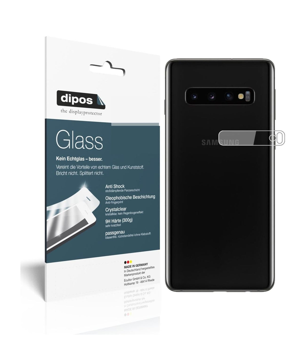 9H Clear Screen Protector for Samsung Galaxy S10 Kameralinse – Shatterproof, Crystal Clear