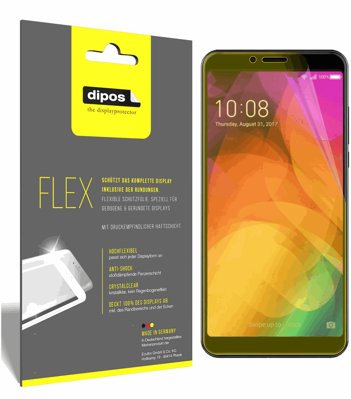 3x Full Cover Screen Protector for Coolpad Note 8 – Covers Curved Edges | dipos