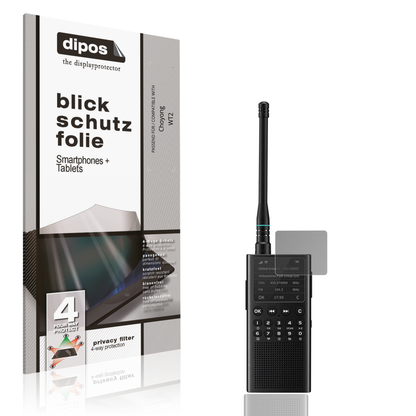 Blickschutzfolie von dipos passend für Choyong WT2, präziser Zuschnitt und blasenfrei montiert