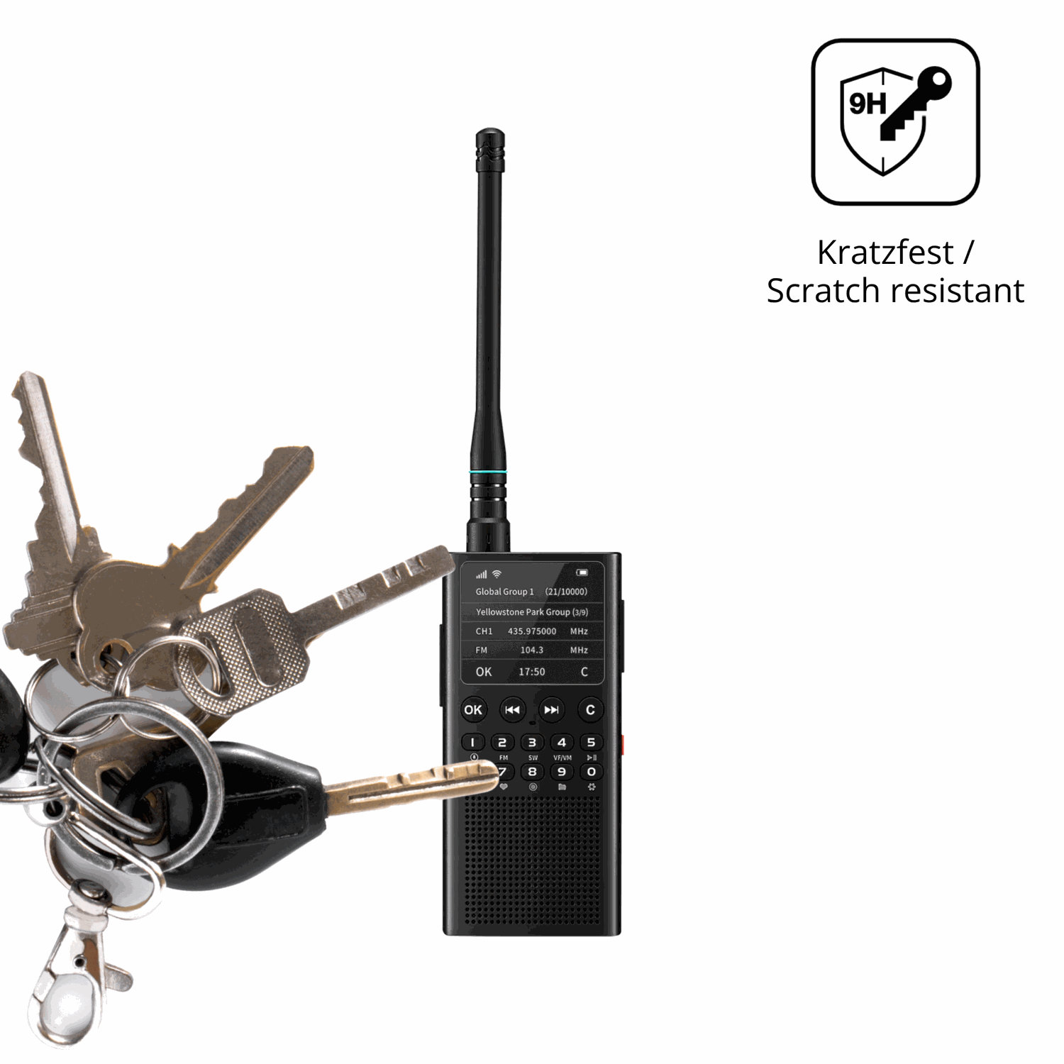 dipos Displayschutz für Choyong WT2, mattierte Oberfläche, robuste Festigkeit und perfekte Passform