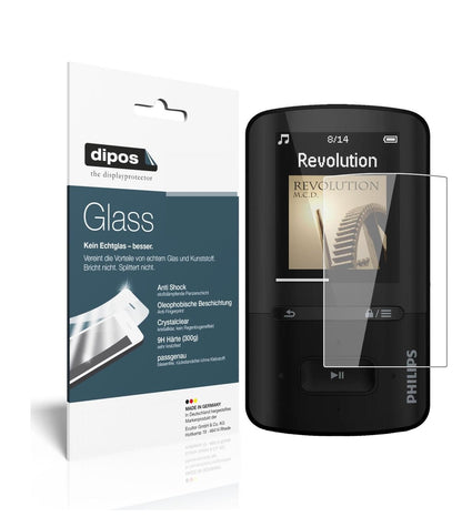 1x 9H Screen Protector for Philips SA4VBE04KN12 GoGear Vibe