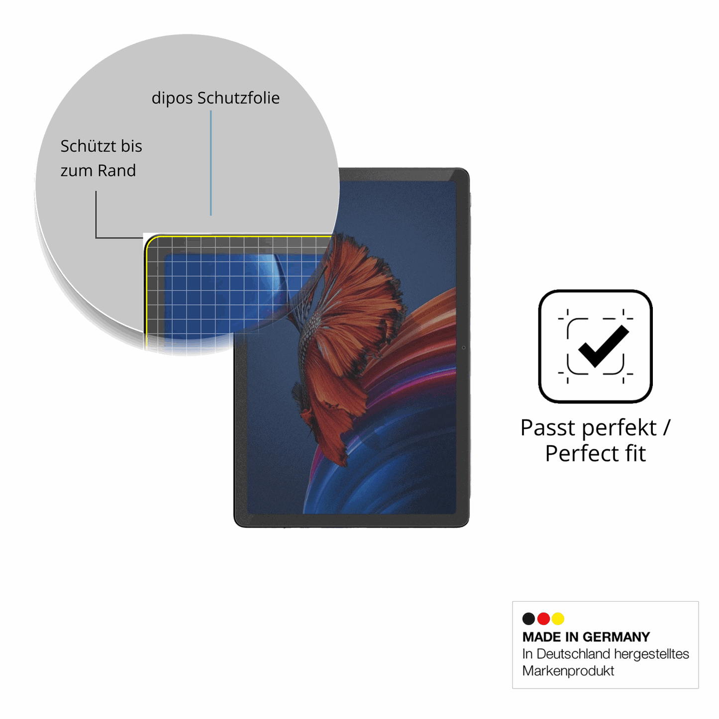 Schutz gegen Kratzer auf dem Chuwi AuPad 10.95 Zoll Glas durch Schlüssel oder Ähnliches