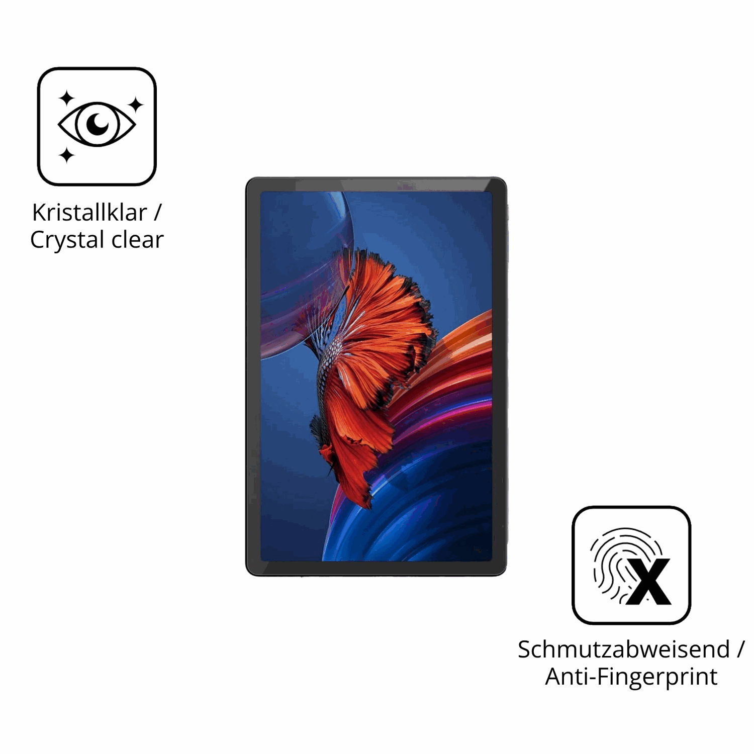 Flexible TPU-Folie passend zugeschnitten für Chuwi AuPad 10.95 Zoll, vollständige Abdeckung