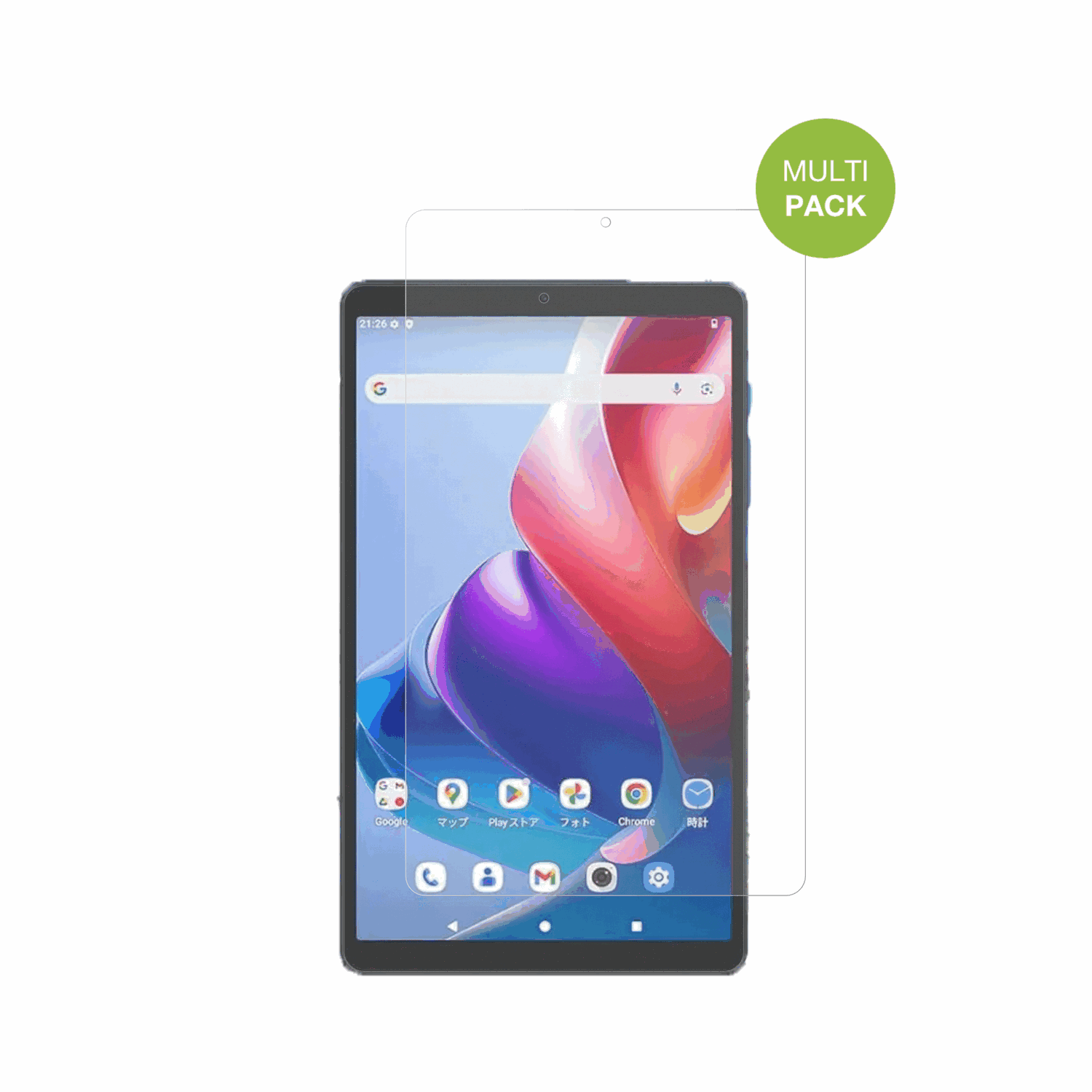ChuwiAuPad Mini 8.7 Zoll mit aufgebrachter dipos Displayschutzfolie, die lästige Fingerabdrücke minimiert