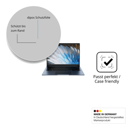 Schutzglasfolie mit optimaler Passform, zur Verwendung mit Hüllen geeignet
