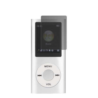 ciciglowMP3-Player mit aufgebrachtem dipos Displayschutz, der seitliche Einblicke blockiert