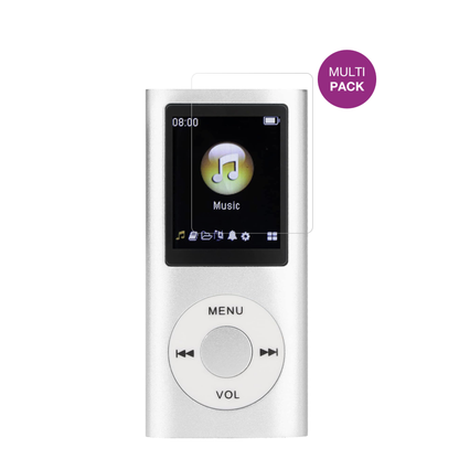 ciciglowMP3-Player mit aufgebrachter dipos Displayschutzfolie, glasklare Darstellung ohne Einschränkungen