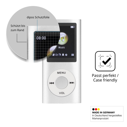 Schutzglasfolie mit optimaler Passform, zur Verwendung mit Hüllen geeignet