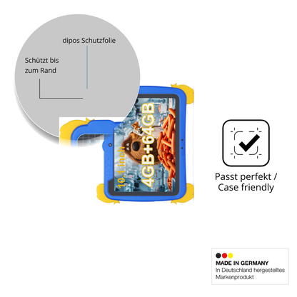 Besonders flexibler Displayschutz mit Anti-Shock-Schicht im Materialmix