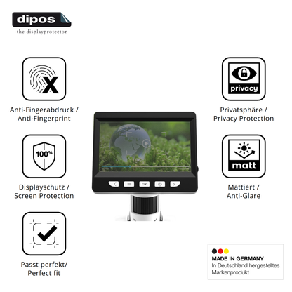 Privatsphäre-Schutz durch Sichtschutz-Folie passend zugeschnitten für Cimler 306-B Digital Mikroskop