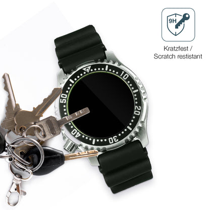 dipos Displayschutz für Citizen NY0040, transparente Oberfläche, perfekte Passform auch für die Rundungen