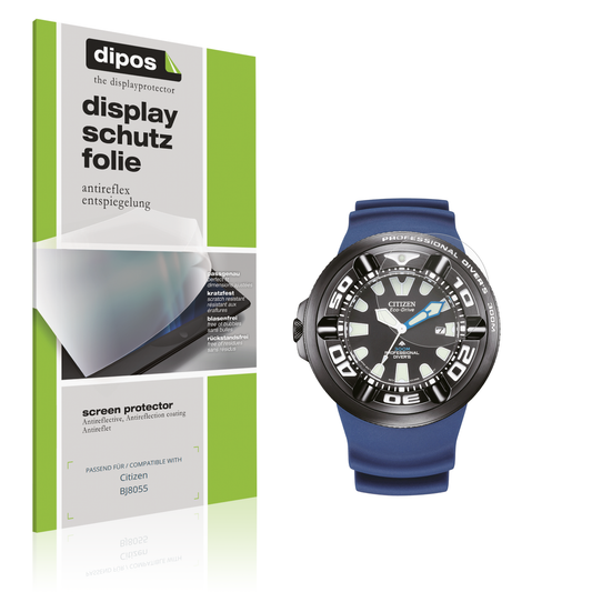 Matte Displayschutzfolie von dipos passend für Citizen BJ8055, präziser Zuschnitt und blasenfrei montiert