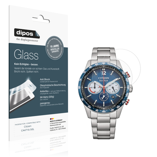 Matte Displayschutzfolie von dipos passend für Citizen CA4716-50L, 9H kratzfest und blasenfrei montiert