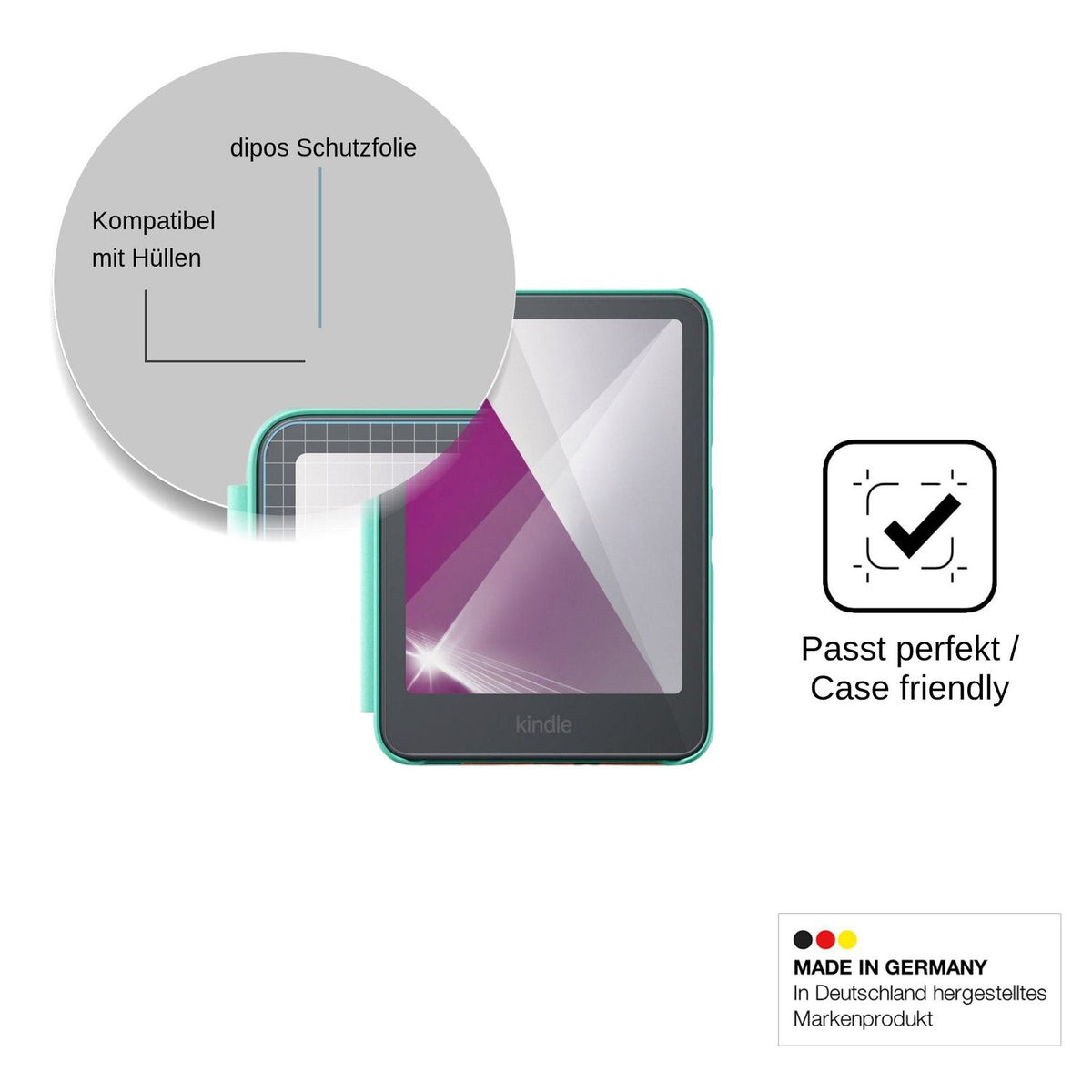 2x Screen Protector for Amazon Kindle Colorsoft Kids 2026 Protection Crystal Clear dipos