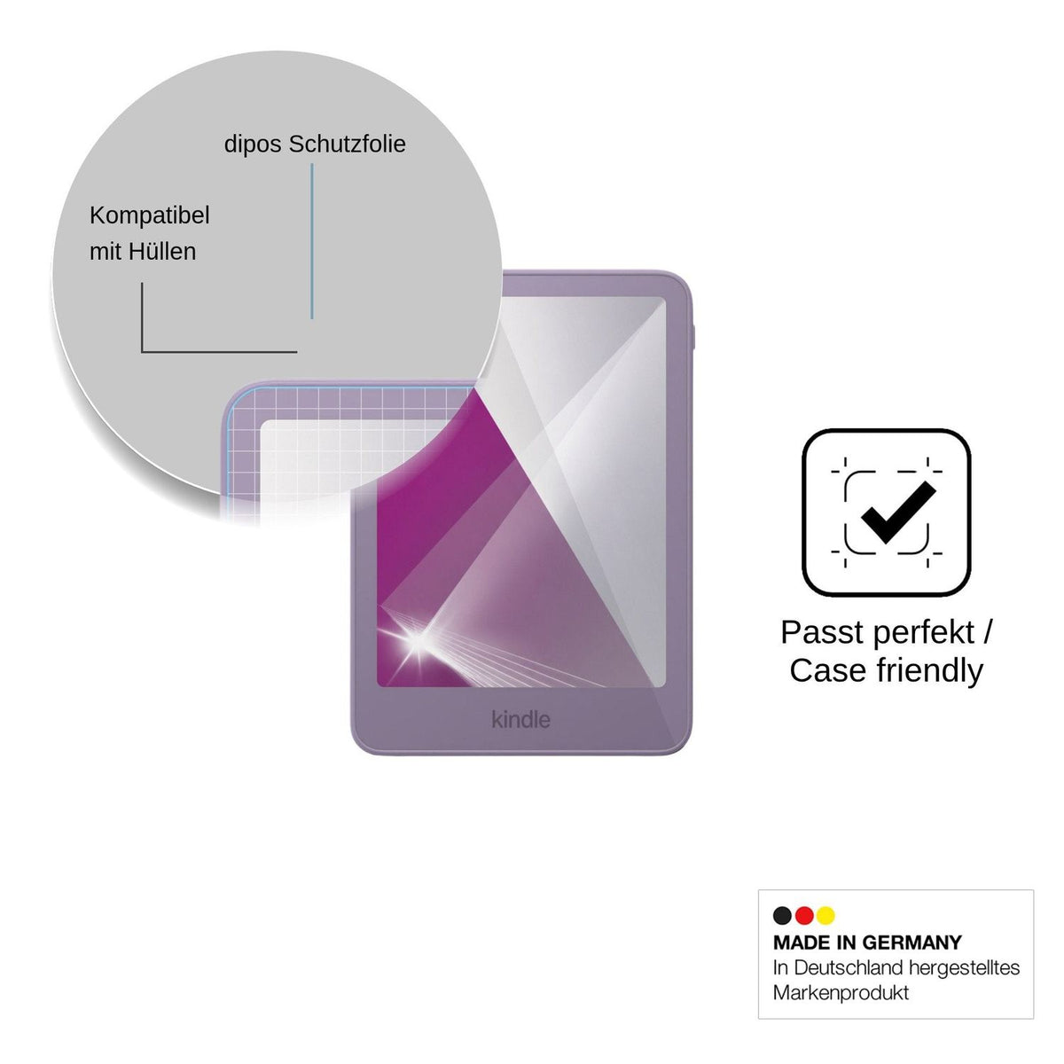 2x Screen Protector for Amazon Kindle Paperwhite 2026 Protection Crystal Clear dipos