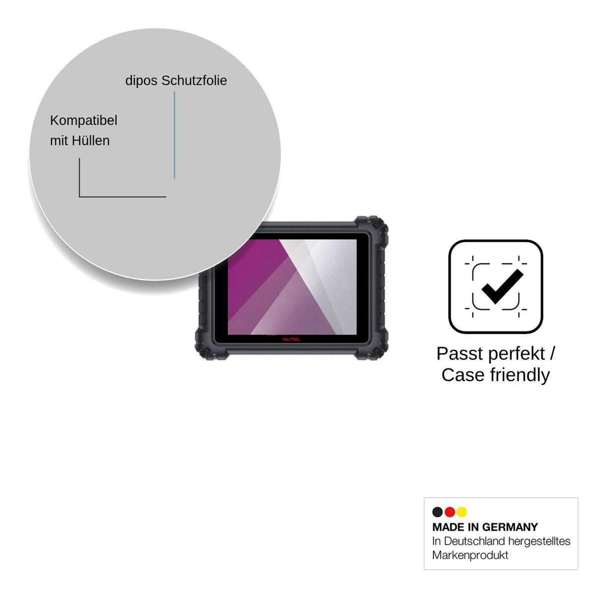 2x Screen Protector for Autel MaxiSys MS909 S2 Protection Crystal Clear dipos