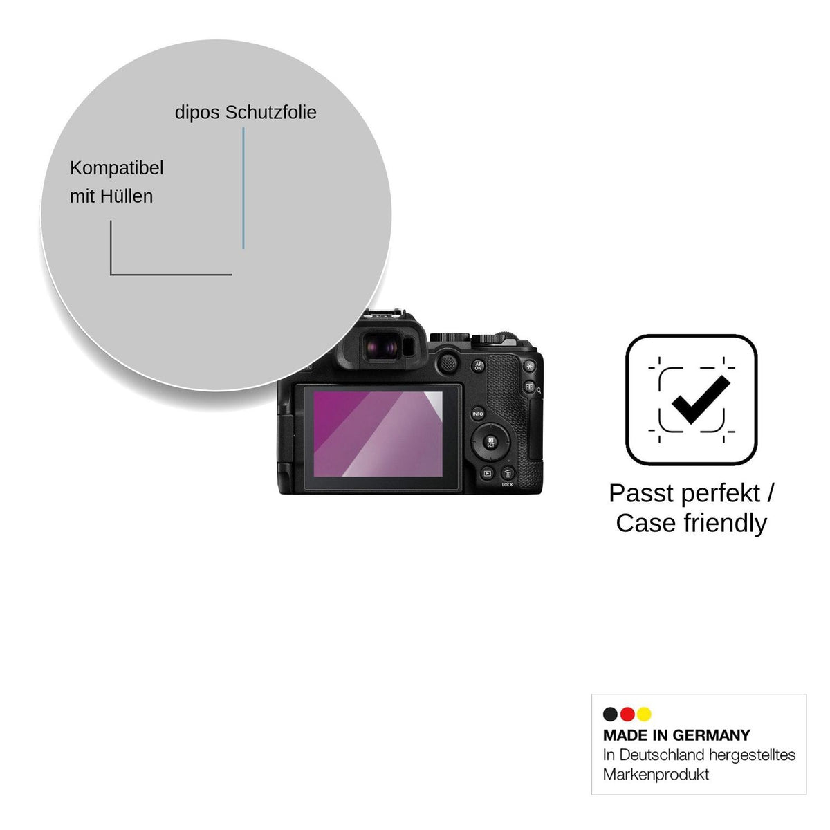4x Screen Protector for Canon EOS R8 Mark II Protection Crystal Clear dipos