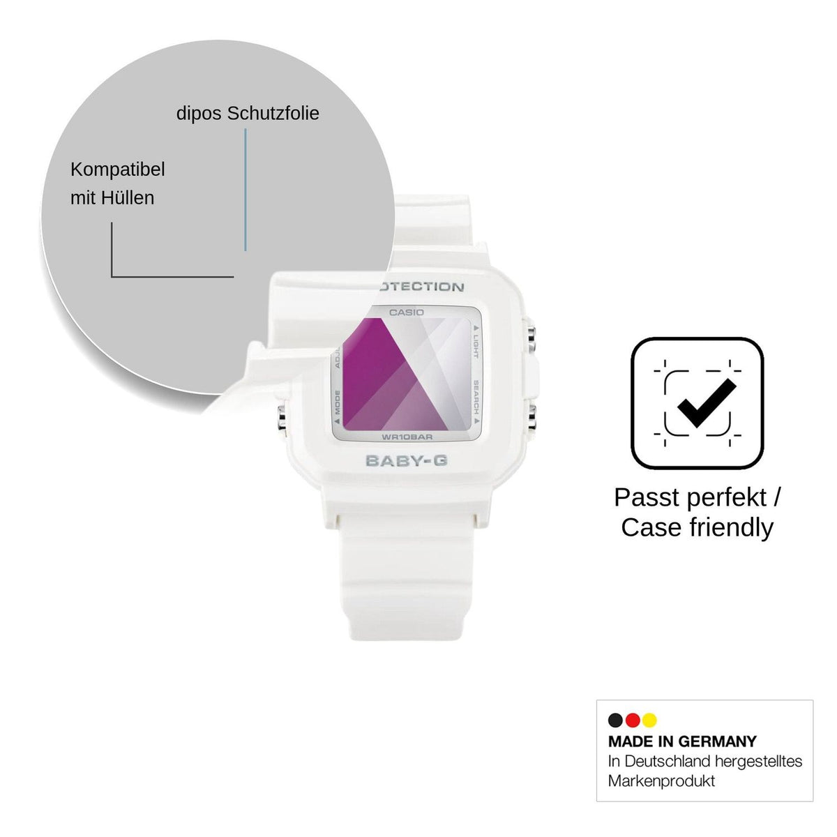 6x Screen Protector for Casio Baby-G BGD-10 Protection Crystal Clear dipos