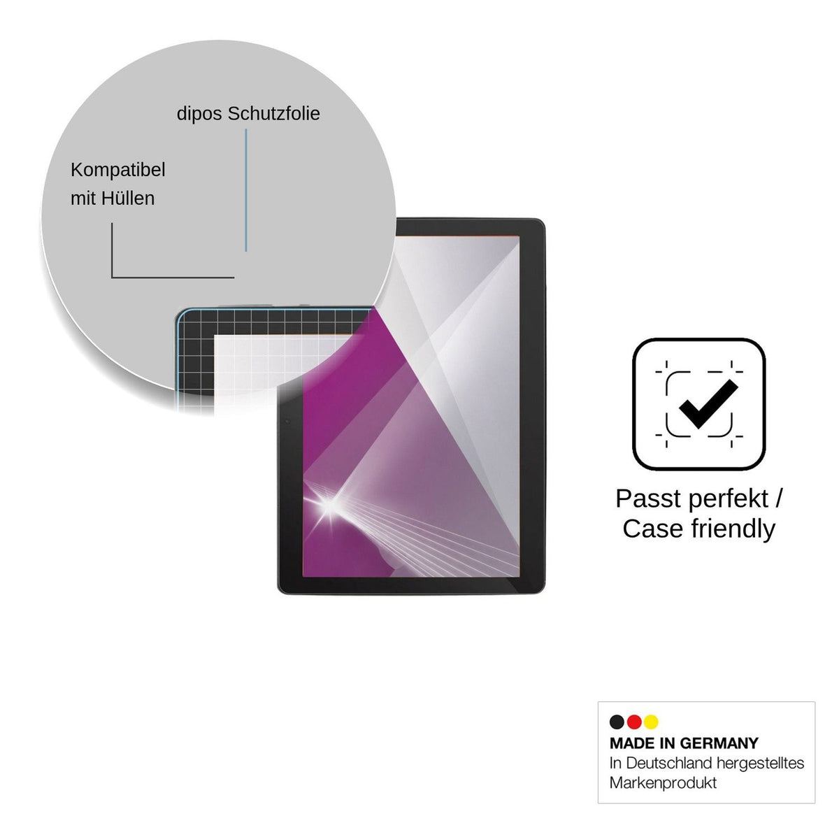 2x Screen Protector for Danew DSlide 1018 Protection Crystal Clear dipos