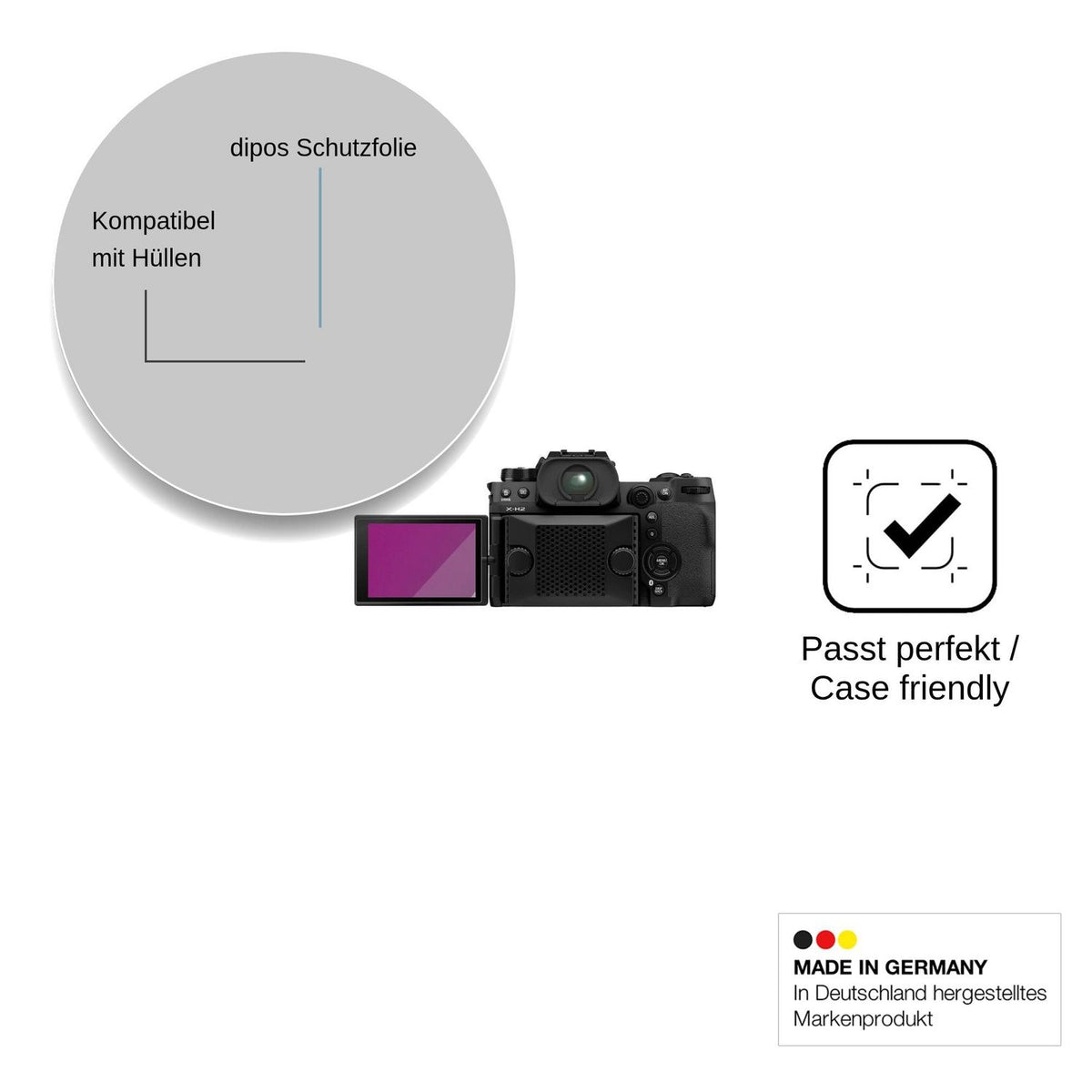 4x Screen Protector for Fujifilm X-H2 Protection Crystal Clear dipos