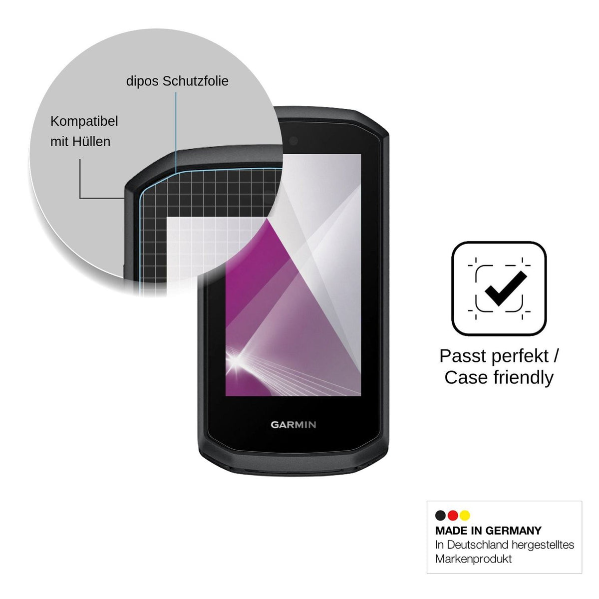 2x Screen Protector for Garmin Edge Explore 3 Plus Protection Crystal Clear dipos