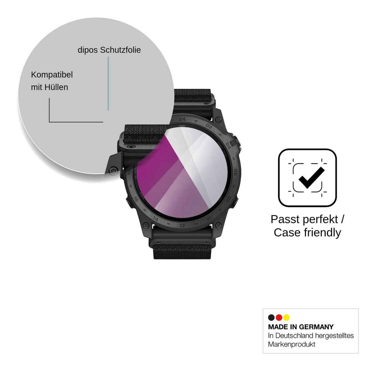 6x Screen Protector for Garmin tactix 7 Pro Ballistics Edition Protection Crystal Clear dipos