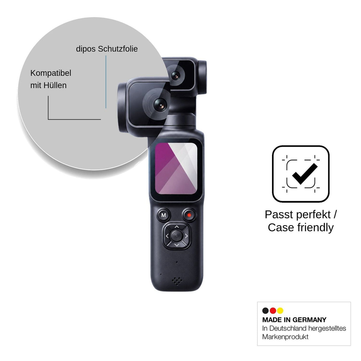 4x Screen Protector for heygocam Pgc-001 Protection Crystal Clear dipos